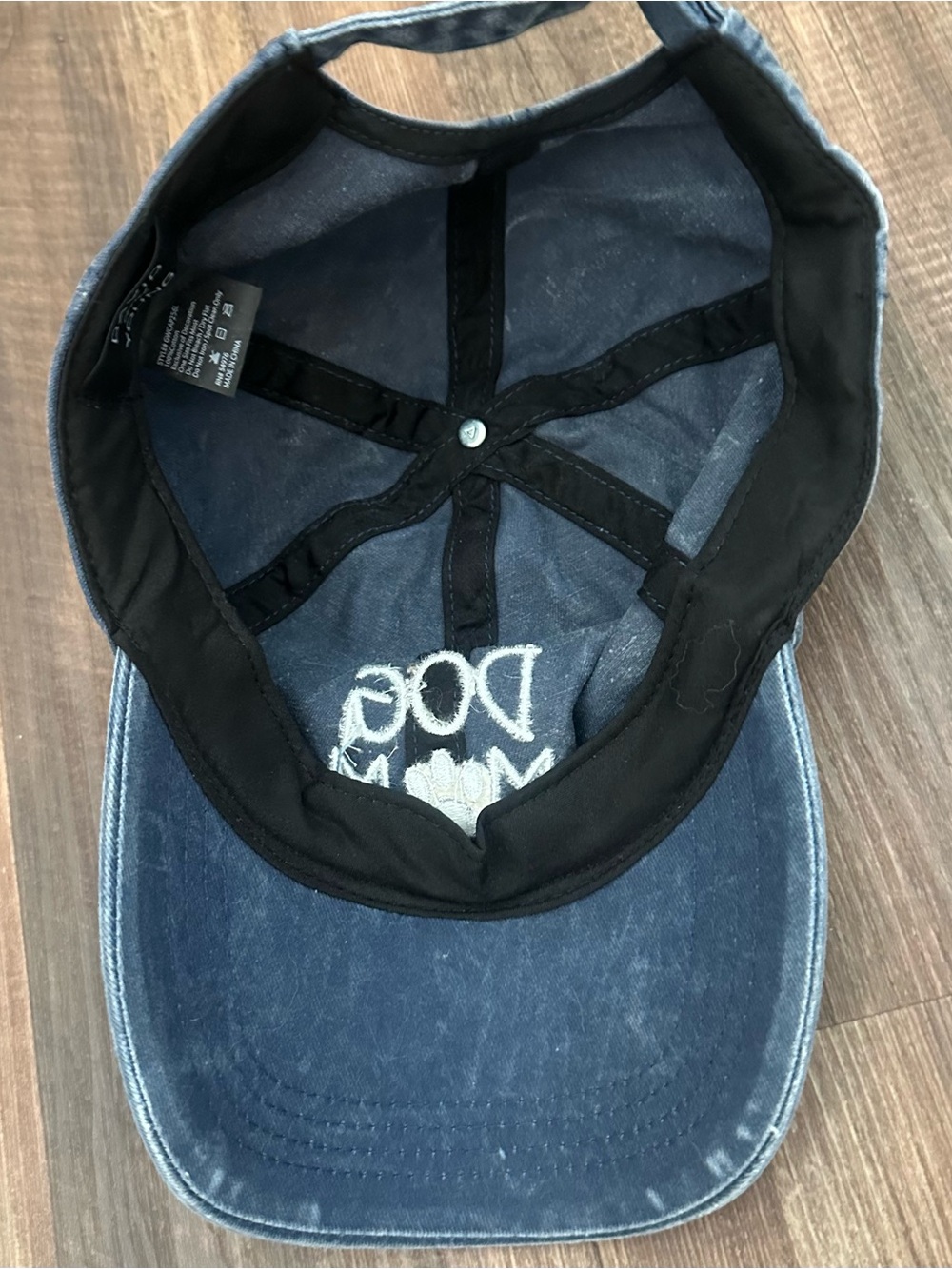 David and Young Blue "DOG MOM" Embroidered Baseball Cap - Picture 3 of 4